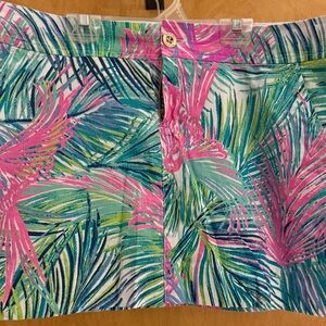 Lilly Pulitzer Tropical Print Shorts - Pink, Green, Blue